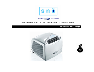 Bruksanvisning Snö ARC-13S Luftkonditionering