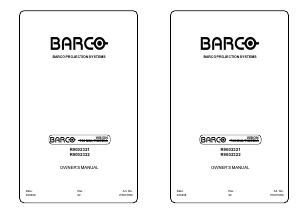 Handleiding Barco Vision 708 Beamer