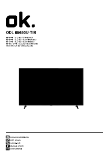 Manuale OK ODL 65650U-TIB LED televisore