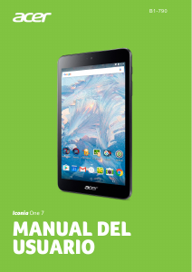 Manual de uso Acer Iconia One 7 B1-790 Tablet