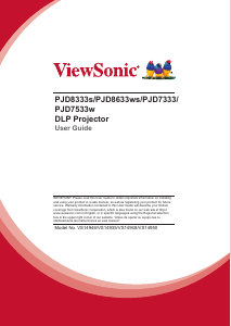 Manual ViewSonic PJD7533w Projector