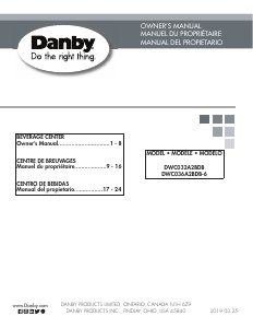 Handleiding Danby DWC032A2BDB Wijnklimaatkast