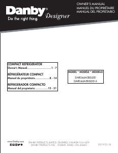 Handleiding Danby DAR044A5BSLDD Koelkast