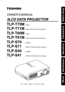 Handleiding Toshiba TLP-S71 Beamer