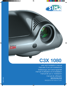 Bruksanvisning SIM2 C3X 1080 Projektor