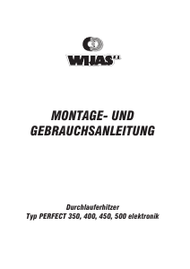 Bedienungsanleitung Wijas Perfect 400 Warmwasserspeicher