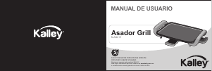 Manual de uso Kalley K-AGL15 Parrilla de mesa