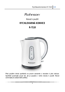 Manuál Rohnson R-7110 Konvice