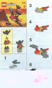 Bedienungsanleitung Lego set 2539 Castle Ritter Flugmaschine