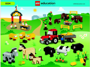 Manual Lego set 9334 Education Animais