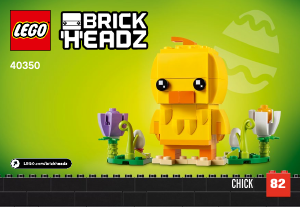 Manual Lego set 40350 Brickheadz Easter chick