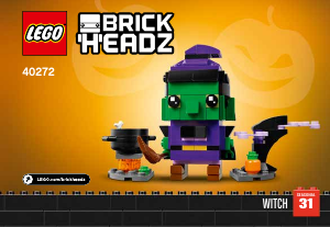 Manuál Lego set 40272 Brickheadz Halloweenská čarodějnice