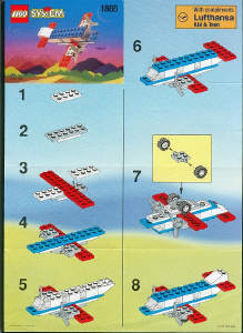 Manual Lego set 1865 Basic Avion de pasageri