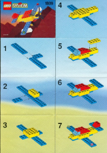 Manual Lego set 1809 Basic Avion