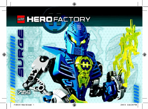 Manual Lego set 7169 Hero Factory Mark Surge