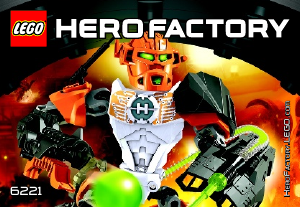 Manual Lego set 6221 Hero Factory Nex