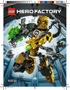 Rokasgrāmata Lego set 6202 Hero Factory Rocka