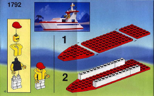 Manual Lego set 1792 Town Pleasure cruiser