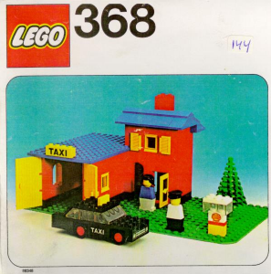 Manual Lego set 368 Town Taxi station