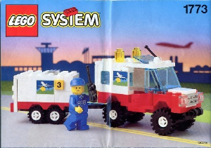 Manual Lego set 1773 Town Airline maintenance vehicle