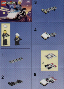 Manual Lego set 1247 Town Patrol car