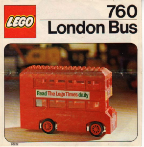 Handleiding Lego set 760 Town Londense bus