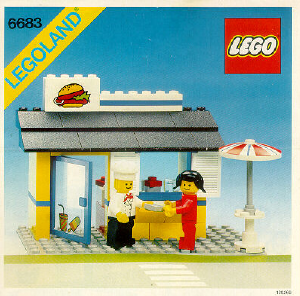 Manual Lego set 6683 Town Hamburger stand