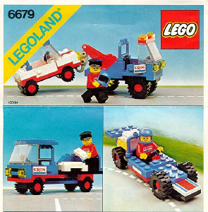 Manual Lego set 6679 Town Exxon tow truck