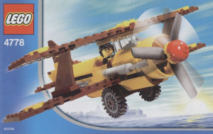 Manual Lego set 4778 Town Desert biplane