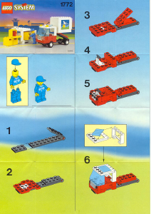 Bedienungsanleitung Lego set 1772 Town Flughafen Container Truck