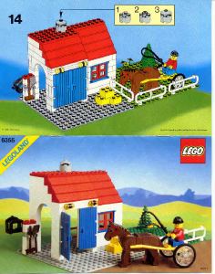 Handleiding Lego set 6355 Town Paard en wagen