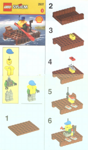 Manual Lego set 2537 Town Raft