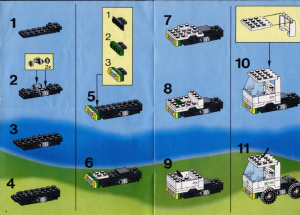 Handleiding Lego set 1952 Town Melkboer