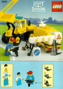 Manual Lego set 6481 Town Construction crew