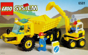 Handleiding Lego set 6581 Town Kiepwagen met graafmachine