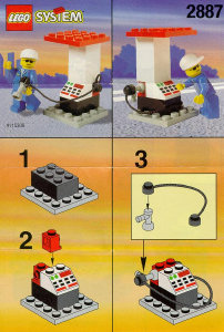Manual Lego set 2887 Town Petrol station attendant