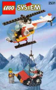 Manual Lego set 2531 Town Rescue chopper