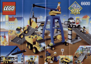 Manual Lego set 6600 Town Highway construction