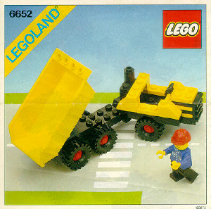 Manual Lego set 6652 Town Construction truck
