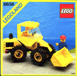 Handleiding Lego set 6658 Town Bulldozer