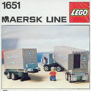 Manual Lego set 1651 Town Maersk Line container lorry