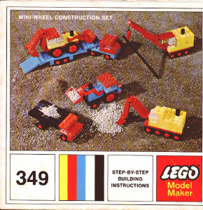 Manual Lego set 3491 Town Construction vehicles