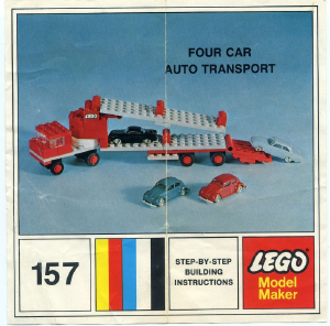 Manual Lego set 1573 Town Car transport truck