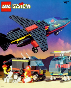 Handleiding Lego set 1687 Town Vliegtuig