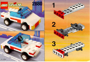 Manual Lego set 2880 Town Open-top jeep