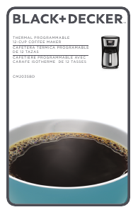 Bruksanvisning Black and Decker CM2035B Kaffebryggare