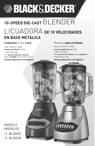 Bruksanvisning Black and Decker BL2020S Blender