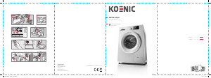 Bruksanvisning Koenic KWDR 84612 A Kombinerad tvätt-tork
