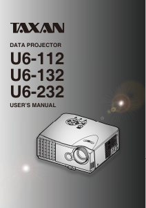Bruksanvisning TAXAN U6-132 Projektor