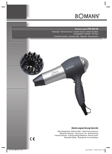 Manual de uso Bomann HTD 889 CB Secador de pelo